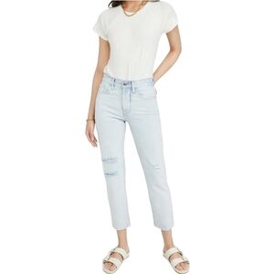 FRAME Le Original Ripped High Waist Crop Jeans, Size 32, NWT